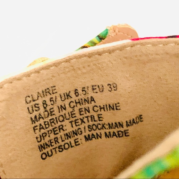 Just Fab “Claire” Floral Print Heels Size 8.5 GUC - Picture 6 of 8